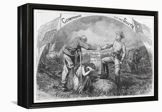 Compromise with the South - Dedicated to the Chicago Convention, 1864-Thomas Nast-Framed Premier Image Canvas