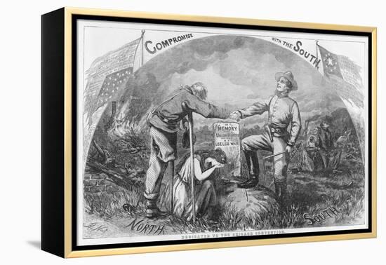 Compromise with the South - Dedicated to the Chicago Convention, 1864-Thomas Nast-Framed Premier Image Canvas