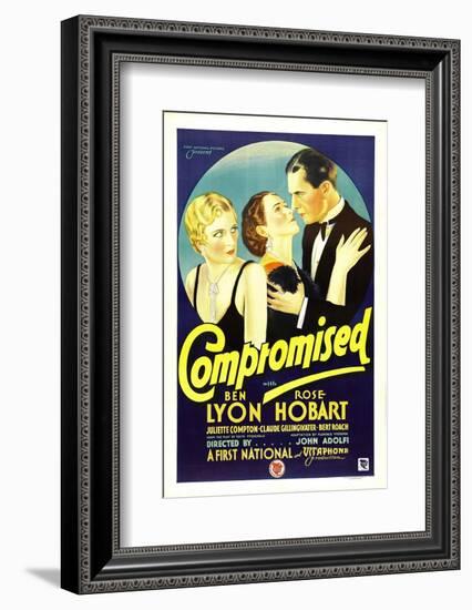 Compromised, Far Right: Ben Lyon, 1931-null-Framed Photo