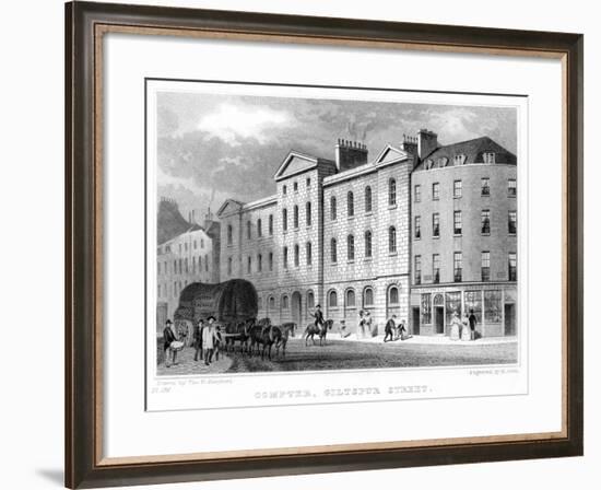 Compter, Giltspur Street, London, 19th Century-R Acon-Framed Giclee Print