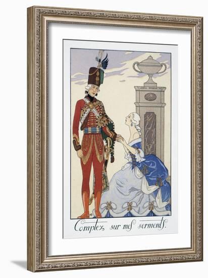 Comptez Sur Mes Serments (I'Ll Be Faithful to You)-Georges Barbier-Framed Giclee Print