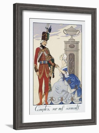 Comptez Sur Mes Serments (I'Ll Be Faithful to You)-Georges Barbier-Framed Giclee Print