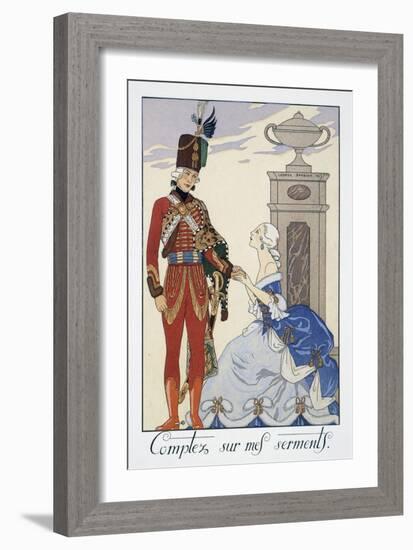 Comptez Sur Mes Serments (I'Ll Be Faithful to You)-Georges Barbier-Framed Giclee Print