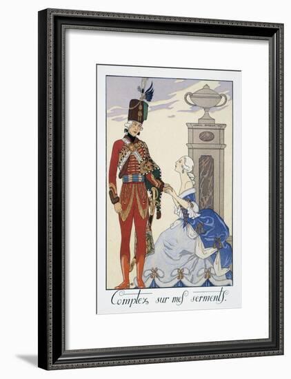 Comptez Sur Mes Serments (I'Ll Be Faithful to You)-Georges Barbier-Framed Giclee Print