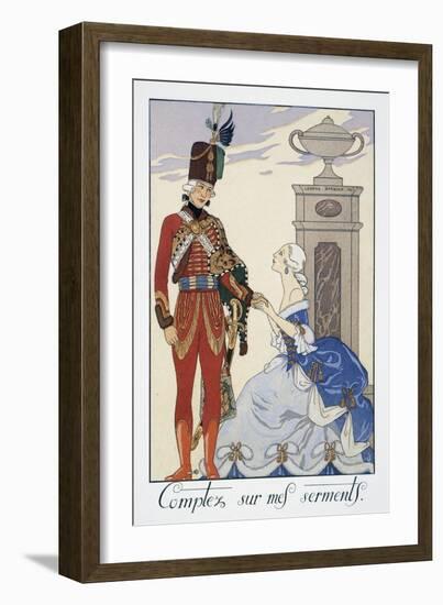 Comptez Sur Mes Serments (I'Ll Be Faithful to You)-Georges Barbier-Framed Giclee Print