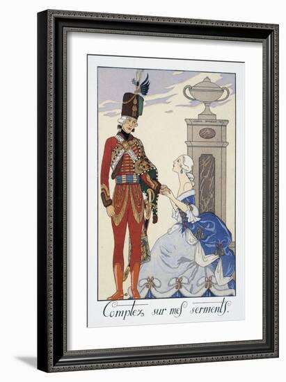 Comptez Sur Mes Serments (I'Ll Be Faithful to You)-Georges Barbier-Framed Giclee Print