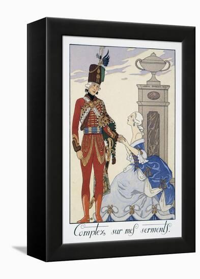 Comptez Sur Mes Serments (I'Ll Be Faithful to You)-Georges Barbier-Framed Premier Image Canvas