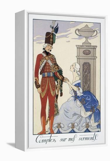 Comptez Sur Mes Serments (I'Ll Be Faithful to You)-Georges Barbier-Framed Premier Image Canvas