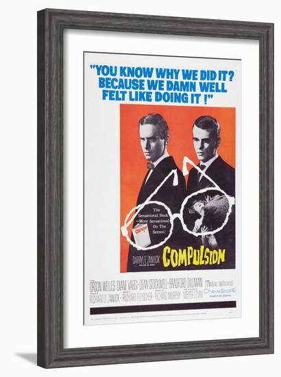 Compulsion, Orson Welles, Dean Stockwell, 1959-null-Framed Art Print