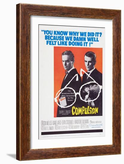 Compulsion, Orson Welles, Dean Stockwell, 1959-null-Framed Art Print