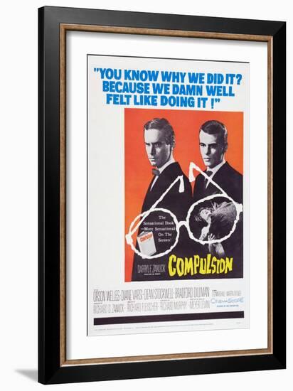 Compulsion, Orson Welles, Dean Stockwell, 1959-null-Framed Art Print