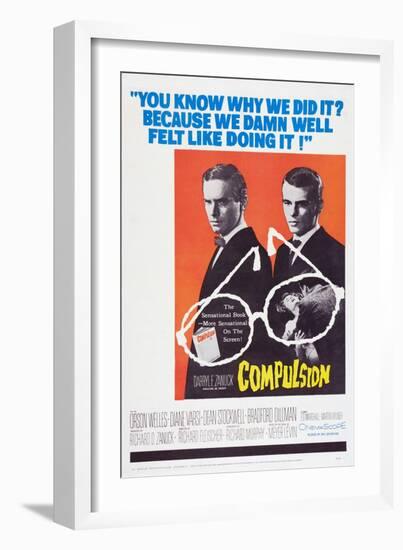 Compulsion, Orson Welles, Dean Stockwell, 1959-null-Framed Art Print