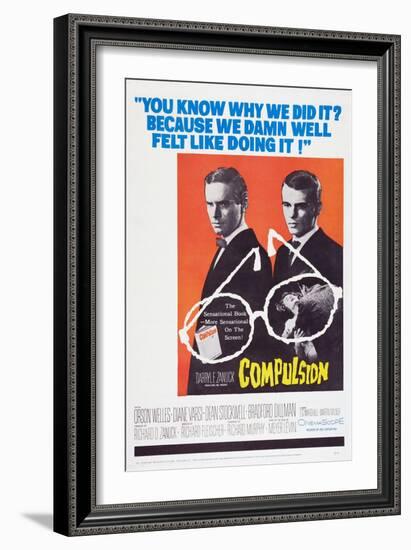 Compulsion, Orson Welles, Dean Stockwell, 1959-null-Framed Art Print