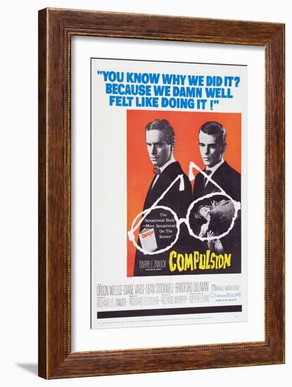 Compulsion, Orson Welles, Dean Stockwell, 1959-null-Framed Premium Giclee Print