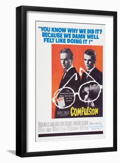 Compulsion, Orson Welles, Dean Stockwell, 1959-null-Framed Premium Giclee Print