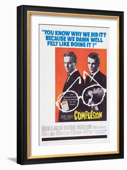 Compulsion, Orson Welles, Dean Stockwell, 1959-null-Framed Premium Giclee Print