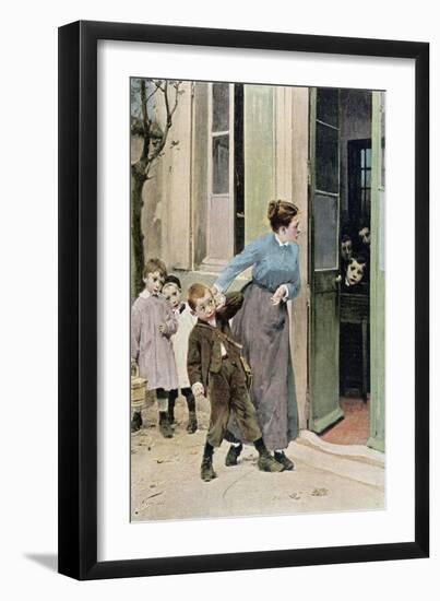 Compulsory Education, 1882-Jules Jean Geoffroy-Framed Giclee Print