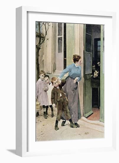 Compulsory Education, 1882-Jules Jean Geoffroy-Framed Giclee Print