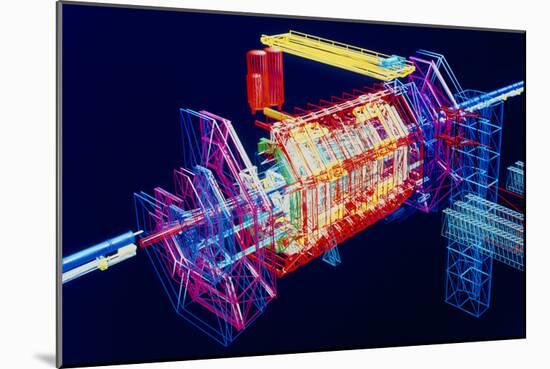 Computer Art of ATLAS Detector, CERN-David Parker-Mounted Photographic Print