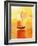 Computer Art of Glass of Orange Juice & Orange Sea-Victor Habbick-Framed Photographic Print