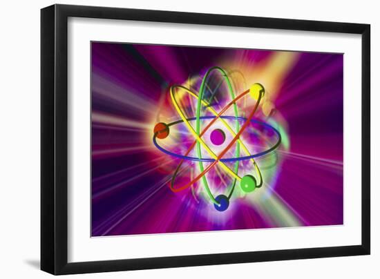 Computer Artwork of a Beryllium Atom-Mehau Kulyk-Framed Photographic Print