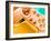 Computer Artwork of a Sony Playstation Gamepad-Victor Habbick-Framed Photographic Print