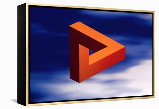 Computer Artwork of An Impossible Triangle-Laguna Design-Framed Premier Image Canvas