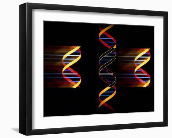 Computer Artwork of Genetic Engineering-Laguna Design-Framed Photographic Print