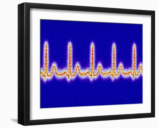 Computer Artwork of Healthy ECG Trace of the Heart-Mehau Kulyk-Framed Photographic Print