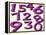 Computer Artwork of Numbers 0-9 Used In Numerology-Victor Habbick-Framed Premier Image Canvas