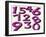 Computer Artwork of Numbers 0-9 Used In Numerology-Victor Habbick-Framed Photographic Print