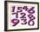 Computer Artwork of Numbers 0-9 Used In Numerology-Victor Habbick-Framed Photographic Print