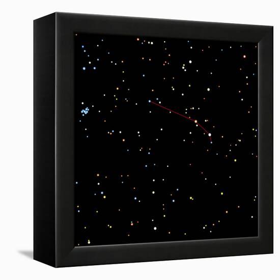 Computer Artwork of the Constellation of Aries-Julian Baum-Framed Premier Image Canvas