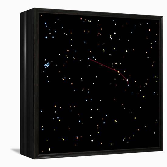 Computer Artwork of the Constellation of Aries-Julian Baum-Framed Premier Image Canvas