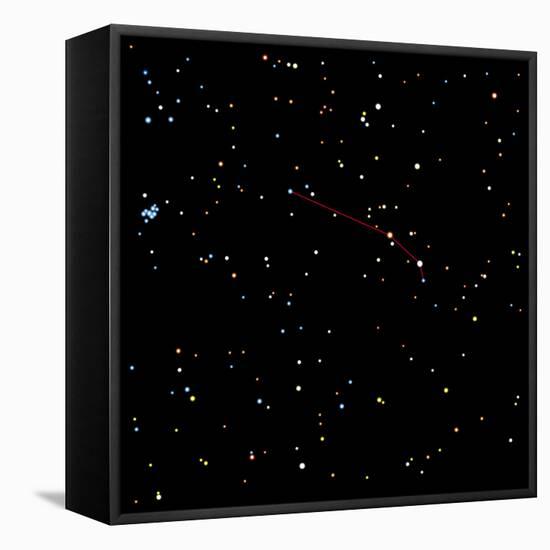 Computer Artwork of the Constellation of Aries-Julian Baum-Framed Premier Image Canvas