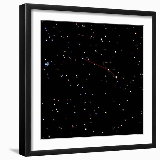 Computer Artwork of the Constellation of Aries-Julian Baum-Framed Premium Photographic Print