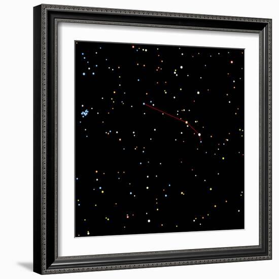 Computer Artwork of the Constellation of Aries-Julian Baum-Framed Premium Photographic Print