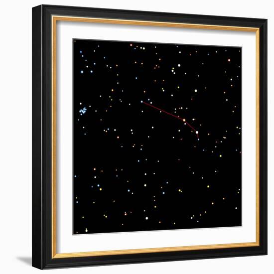 Computer Artwork of the Constellation of Aries-Julian Baum-Framed Premium Photographic Print