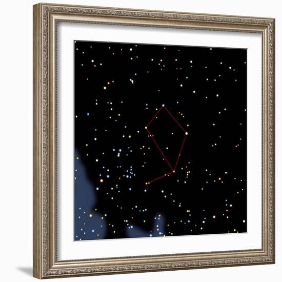 Computer Artwork of the Constellation of Libra-Julian Baum-Framed Premium Photographic Print