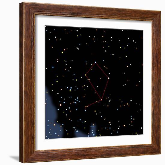 Computer Artwork of the Constellation of Libra-Julian Baum-Framed Premium Photographic Print