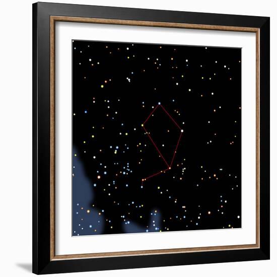 Computer Artwork of the Constellation of Libra-Julian Baum-Framed Premium Photographic Print