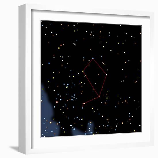 Computer Artwork of the Constellation of Libra-Julian Baum-Framed Premium Photographic Print