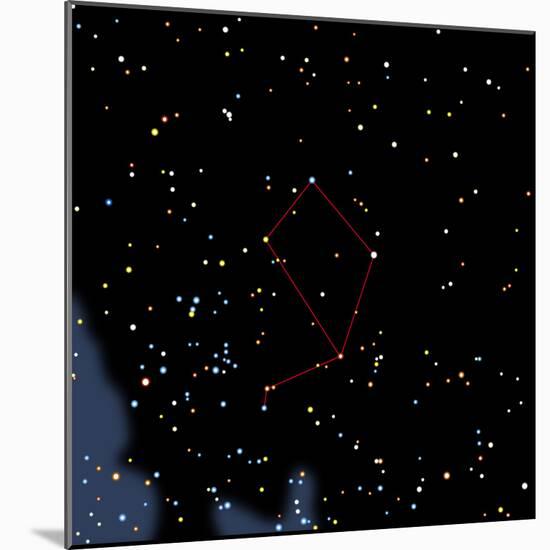 Computer Artwork of the Constellation of Libra-Julian Baum-Mounted Premium Photographic Print