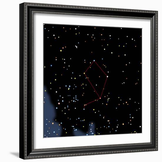 Computer Artwork of the Constellation of Libra-Julian Baum-Framed Premium Photographic Print