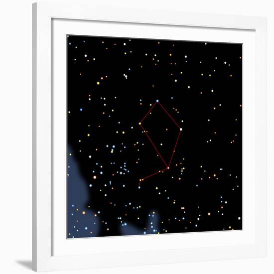 Computer Artwork of the Constellation of Libra-Julian Baum-Framed Photographic Print