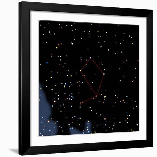 Computer Artwork of the Constellation of Libra-Julian Baum-Framed Photographic Print