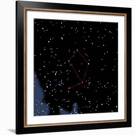 Computer Artwork of the Constellation of Libra-Julian Baum-Framed Photographic Print