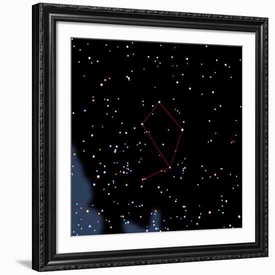 Computer Artwork of the Constellation of Libra-Julian Baum-Framed Photographic Print