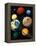 Computer Artwork Showing Planets of Solar System-Roger Harris-Framed Premier Image Canvas