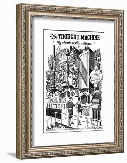 Computer as Envisaged in 1927, Illustration to the Thought Machine by Ammianus Marcellinus-Frank R. Paul-Framed Photographic Print